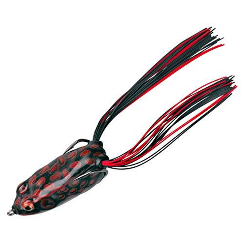 MILTECH Pad Crasher Topwater Bass Fishing Hollow Body Frog Lure with Weedless Hooks