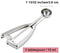 Fayomir  Medium Cookie Scoop, 2.8 Tbsp/ 1.4 OZ, 2 inch/ 5 CM Ball, 18/8 Stainless Steel Medium Ice Cream Scoop, Secondary Polishing