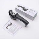 Knife Sharpener, Kitchen Knife Sharpener, 3-Stage Profession Knife Sharpening Tool, Helps Repair, Restore and Polish Blades, Ergonomic Design and Safe to Use