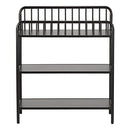 Little Seeds Rowan Valley Lanley Metal Crib and Changing Table Set, Black