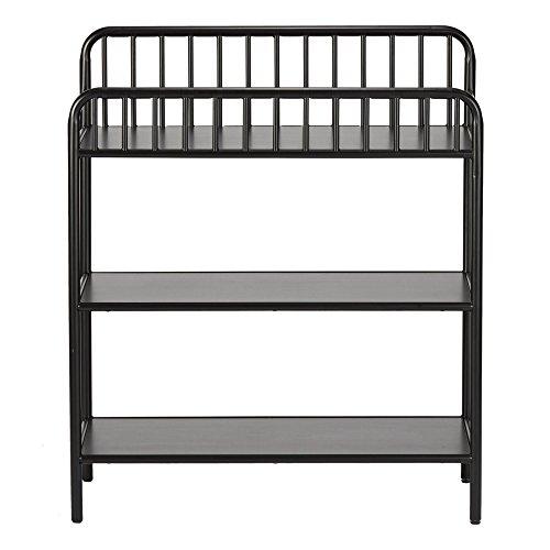 Little Seeds Rowan Valley Lanley Metal Crib and Changing Table Set, Black