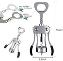 FOHO Wine Opener, Premium Multifunctional Wing Corkscrew Wine Bottle Opener, Luxury Waiter Corkscrew with Stopper Set for Wine Enthusiast Waiters