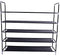 SoSo-BanTian1989 5-Tiers Shoe Rack 25 Pairs Non-Woven Fabric Shoe Storage Organizer Shoe Tower Cabinet,39 x 11 x 37inch (Black)