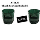 ATEKKi Potato Grow Bags 2-Pack 10 Gallon Planter, Access Flap, Handles, Gardening Planter, Smart Aeration Fabric - Vegetables, Carrot, Tomato, Onion - Growing Planting Bags - Heavy Duty Container Pot