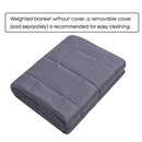 Weighted Idea Premium Weighted Blanket | 20 lbs | 60''x80'' | Cotton | Grey | for Adult Women and Men