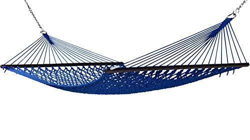 Caribbean Rope Hammock - 55 Inch - Soft-Spun Polyester (Natural Cream)