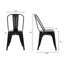 Poly and Bark Trattoria Side Chair in Black (Set of 4)