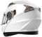 YEMA Helmet Unisex-Adult Motorcycle Racing Modular DOT Street Helmet (White, S)