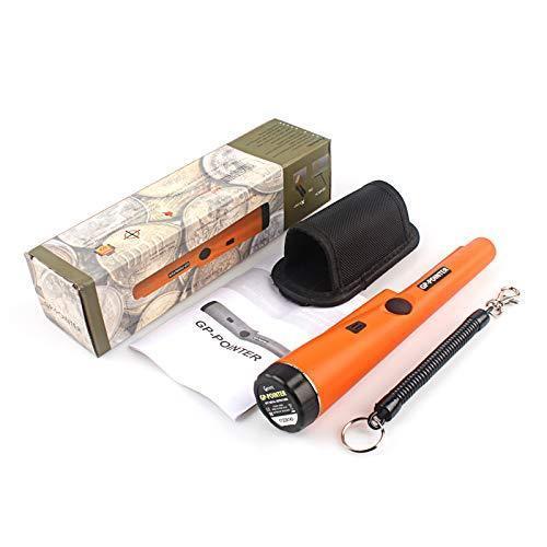 Soddyenergy Portable Pinpointer Probe Metal Detector with LED Indicato, Orange