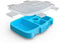 Bentgo Kids Brights Tray (Aqua) with Transparent Cover - Reusable, BPA-Free, 5-Compartment Meal Prep Container with Built-In Portion Control for Healthy At-Home Meals and On-the-Go Lunches