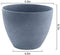 La Jolíe Muse Flower Pot Garden Planters Outdoor Indoor, Plant Containers with Drain Hole, Weathered Grey(11.3 Inch, Pack 2)