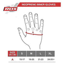 RDX Boxing Hand Wraps Inner Gloves for Punching - Neoprene Padded Fist Protector Under Mitts with Long Wrist Support - Great for Multi-Purpose Training MMA, Muay Thai, Martial Arts & Kickboxing