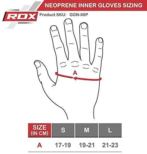 RDX Boxing Hand Wraps Inner Gloves for Punching - Neoprene Padded Fist Protection Bandages Under Mitts with Quick Long Wrist Support - Great for MMA, Muay Thai, Kickboxing & Martial Arts Training