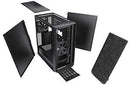 Fractal Design Meshify C - Compact Computer Case - High Performance Airflow/Cooling - 2X Fans Included - PSU Shroud - Modular Interior - Water-Cooling Ready - USB3.0 - Tempered Glass Light - Blackout