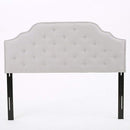 Austell Light Grey Fabric Queen/Full Headboard