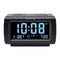 DreamSky Decent Alarm Clock Radio with FM Radio, USB Port for Charging, 1.2" Blue Digit Display with Dimmer, Temperature Display, Snooze, Adjustable Alarm Volume, Sleep Timer.