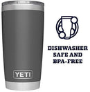 YETI Rambler 20 oz Stainless Steel Vacuum Insulated Tumbler w/MagSlider Lid