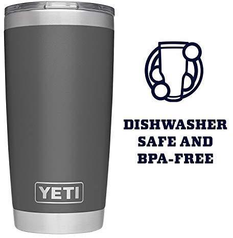 YETI Rambler 20 oz Stainless Steel Vacuum Insulated Tumbler w/MagSlider Lid