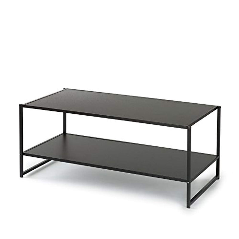 Zinus Modern Studio Collection Deluxe Rectangular Coffee Table, Black