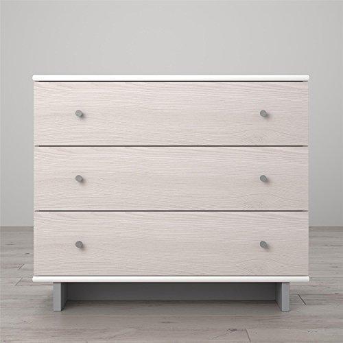 Little Seeds Maple Lane Dove 3 Drawer Dresser, White