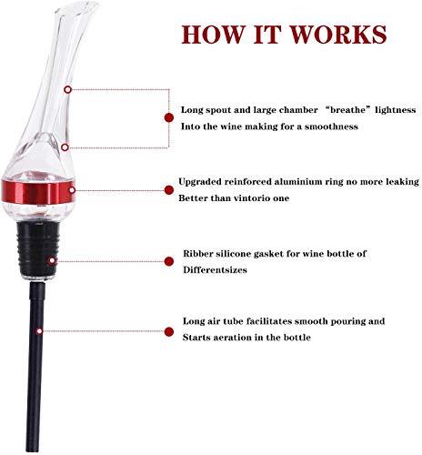 Wine Aerator Pourer And Decanter | Wine Aerator Pourer Spout | Wine Gifts | Chohey Premium Wine Aerating With Patented Design