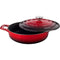 La Cuisine PRO Saute 3.75 Qt Enameled Cast Iron Covered Dutch Oven, Red