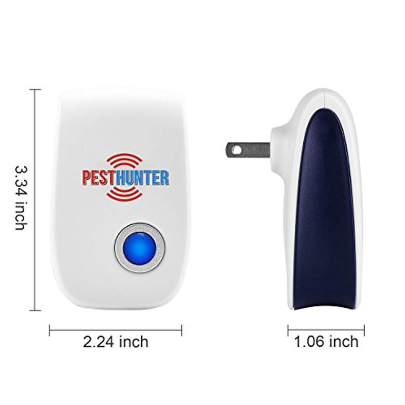 Ultrasonic Pest Repeller | Best Pest Control Ultrasonic Repellent - Set of 2 Electronic Pest Control - Plug in Home Indoor Repeller - Pest Reject - Get Rid of Mosquitos, Insects, Rats, Mice, Roaches