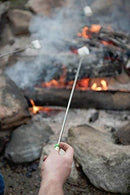 MalloMe Marshmallow Roasting Sticks Set of 10 Telescoping Rotating Smores Skewers & Hot Dog Fork 32 Inch Kids Camping Campfire Fire Pit Accessories | Free Pouch, 10 Bamboo & Marshmallow Sticks Ebook