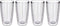 4-pack Insulated 16 Ounce Tumblers - Clear - Sweat Resistant - BPA-Free - Made in USA