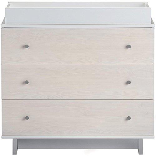 Little Seeds Maple Lane Dove 3 Drawer Dresser, White