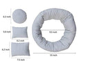 Newborn Photography Props, Baby Pillow Basket and Accessory Filler it is a Wheat Donut Posing Prop for Boys and Girls Includes 4 Size Pillows to Help Get The Perfect Picture