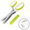 All Prime Herb Scissors with 5 Blades and Cover – Stainless Steel Herb Cutter Scissors – Herb Shears – Protective Guard Cover & Blade Cleaner – FREE ($7 Value) Herb Kale Stripping Tool & Recipe EBook