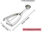 Fayomir  Medium Cookie Scoop, 2.8 Tbsp/ 1.4 OZ, 2 inch/ 5 CM Ball, 18/8 Stainless Steel Medium Ice Cream Scoop, Secondary Polishing