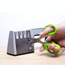 Knife and Scissor Sharpener Best Professional Manual Home Kitchen Chefs Choice 4 Stage Sharpening System Kit Global Sharpeners Set for Pocket Straight and Serrated Knives