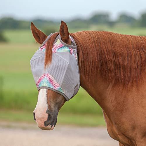 Cashel Crusader Standard Fly Mask No Ears or Nose,Gray,Horse