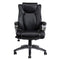 VANBOW Leather Memory Foam Office Chair - Adjustable Lumbar Support Knob and Tilt Angle High Back Executive Computer Desk Chair, Thick Padding for Comfort Ergonomic Design for Lumbar Support, Black