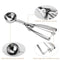 3 Stainless Steel Ice Cream Scoops with Trigger, Melon Baller Set for Fruits, Vegetable, Meat, Cake, Large, Medium, Small Size (3 packs)