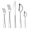 Flatware Set, 20-piece Silverware Cutlery Set with Serving Pieces, Heavy-duty Stainless Steel Utensils, Include Knife/Fork/Spoon, Mirror Finish, Dishwasher Safe, Service for 4 (Silver)