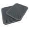 9“×12”Rectangular large silicone trivet Non slip trivet Jar opener Flexible Durable Large coaster Dishwasher Safe heat resistant mat (2 Pack black)