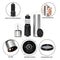 Electric Salt and Pepper Grinder Set | Battery Operated | Electronic Pepper Shakers (2) | Adjustable Coarseness Level | One Handed Use | Stainless Steel Mills | Automatic LED Light | Ma Maison Co