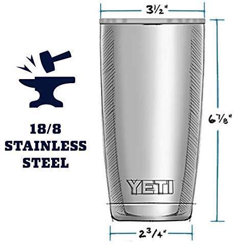 YETI Rambler 20 oz Stainless Steel Vacuum Insulated Tumbler w/MagSlider Lid