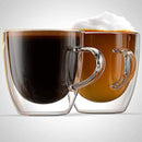 Glass Espresso Coffee Cup. Double Walled Glass Espresso Cup By Anchor & Mill(pack of 4 )