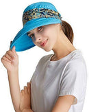 ICOLOR Sun Cap Sun Flap Hats Outdoor 360°Sun UPF 50+ Women Lady Wide Brim Cap Visor Hats UV Protection Summer Sun Hats