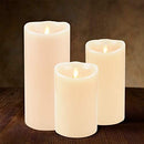 Luminara LED Flameless Candles, Luminara Flameless Real Wax Moving Wick LED Candle for Home/Party/Halloween/Christmas/Wedding Decor with Timer Control Vanilla Scent 3.5" x 5" - Ivory by  iDOO