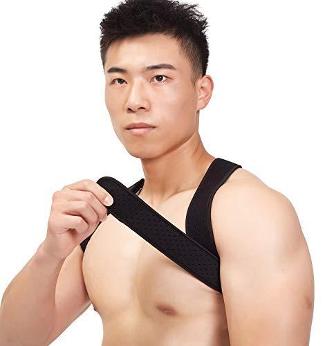 Posture Corrector for Women & Men, Effective Medical Kyphosis Posture Trainer, Adjustable Upper Back Support Brace for Shoulder and Clavicle (L/XL)