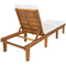 Best Choice Products Outdoor Patio Poolside Furniture Set of 2 Acacia Wood Chaise Lounge