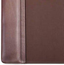 Dacasso Chocolate Brown Leather 34 by 20-Inch Desk Pad with Side Rails