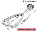 Fayomir  Medium Cookie Scoop, 2.8 Tbsp/ 1.4 OZ, 2 inch/ 5 CM Ball, 18/8 Stainless Steel Medium Ice Cream Scoop, Secondary Polishing