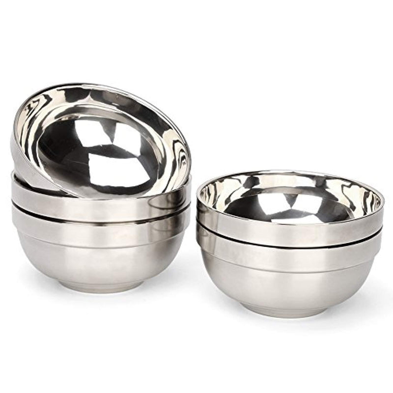 RushGo Stainless Steel Bowl Set Double-walled Insulated, 13oz Set of 5