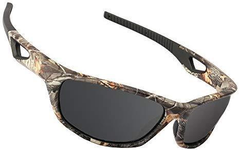 MOTELAN Polarized Outdoor Sports Sunglasses Tr90 Camo Frame for Men Women Driving Fishing Hunting Reduce Glare